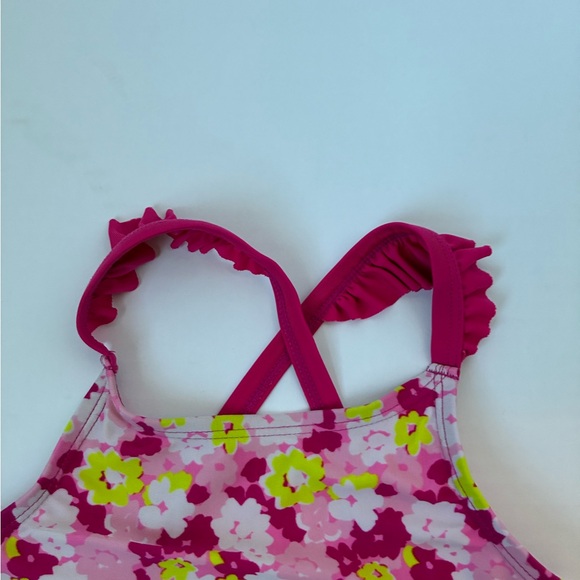 Toddler Girls CAT & JACK One Piece Swimsuit 4T - Picture 2 of 4